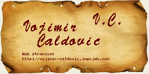 Vojimir Ćaldović vizit kartica